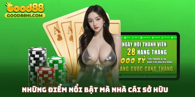 Những điểm vượt bậc mà nhà cái sở hữu